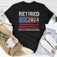Retired 2024 Decoration Retirement Women T-shirt Unique Gifts