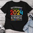 Retirement Class Of 2024 Teacher Countdown Loading Teacher Women T-shirt Unique Gifts