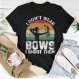 Retro I Don't Wear Bows I Shoot Them Archery Girl Bowhunting Women T-shirt Personalized Gifts