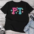 Retro Groovy Physical Therapy Physical Therapist Women T-shirt Funny Gifts