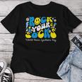 Rock Your Socks Down Syndrome Awareness Day Groovy Wdsd Women T-shirt Unique Gifts