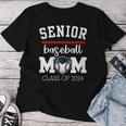 Senior Baseball Mom 2024 Senior Mom Class Of 2024 Baseball Women T-shirt Funny Gifts