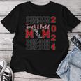 Senior Mom 2024 Class Of 2024 Track And Field Mom Graduation Women T-shirt Unique Gifts