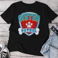 Sister Of The Birthday Boy Girl Dog Paw Family Matching Women T-shirt Unique Gifts