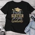 Sister Senior 2024 Proud Sister Of A Class Of 2024 Graduate Women T-shirt Funny Gifts