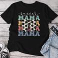 Soccer Mama Retro Groovy Soccer Softball Mom Women T-shirt Unique Gifts