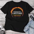 Solar Eclipse Twice Lifetime 082117 040824 Kid Women T-shirt Funny Gifts