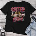 Spider Web Birthday Party Theme Sister Of The Birthday Girl Women T-shirt Funny Gifts