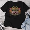 Spqr Legionario De Roma Imperio Romano Ejército Romano Camiseta de mujer Regalos divertidos