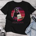 Stolze Alpaka Mama Almama Fan Liebhaberin Mama Frische Mama T-shirt Frauen Lustige Geschenke