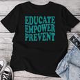 Stop The Violence Sexual Assault Awareness Groovy Educate Women T-shirt Unique Gifts