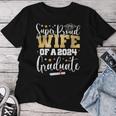 Super Proud Wife 2024 Graduate Senior Graduation College Women T-shirt Personalized Gifts