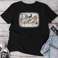 T Ball Mom Leopard Mother's Day Mama Ball Bleached Women T-shirt Funny Gifts