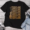 Taylor First Name I Love Taylor Girl Groovy 80'S Vintage Women T-shirt Funny Gifts