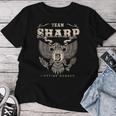 Team Sharp Family Name Lifetime Member Women T-shirt Funny Gifts