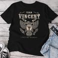 Team Vincent Family Name Lifetime Member Women T-shirt Funny Gifts