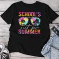 Tie Dye Schools Out For Summer Last Day Of School Teacher Women T-shirt Funny Gifts