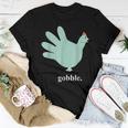 Turkey Glove Gobble Thanksgiving Thankful Nurse Women T-shirt Funny Gifts