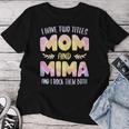 I Have Two Titles Mom And Mima Grandma Mother's Day Women T-shirt Personalized Gifts