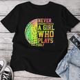 Never Underestimate A Girl Who Plays Golf Sports Lover Women T-shirt Unique Gifts