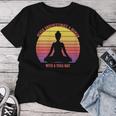 Never Underestimate A Woman With A Yoga Mat Retro Vintage Women T-shirt Personalized Gifts