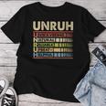 Unruh Family Name Last Name Unruh Women T-shirt Funny Gifts