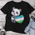 Usbekistan Flagge Herz Geschenke Panda Usbeki Usbekistan Souvenir T-shirt Frauen Lustige Geschenke