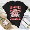 Valentine Vibes Groovy Valentine's Day Couples Boys Girls Women T-shirt Unique Gifts