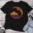 Vintage Niñas Hípica Apparel Para Retro Ecuestre Camiseta de mujer Regalos divertidos