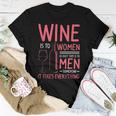 Wine Is To As Duct Tape Is To Somehow It Fixes Women T-shirt Unique Gifts