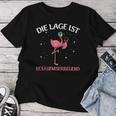 Women's Die Lage Ist Besaffniserregen Wine Flamingo Running Party S T-shirt Frauen Lustige Geschenke