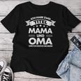 Women's Ich Habe Zwei Titel Mama & Oma Ich Rock Sie Bote T-shirt Frauen Lustige Geschenke