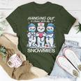 Christmas Nurse Hanging Out Chillin' With My Snowmies Women T-shirt Funny Gifts