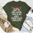 Ugly Christmas Sweater Couples Matching Xmas Women T-shirt Funny Gifts