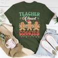 Teacher Of Smart Cookies Christmas Gingerbread Man Women T-shirt Funny Gifts