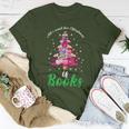 All I Want For Christmas Is Books Xmas Book Tree Girls Women T-shirt Funny Gifts