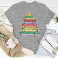 Crayon Christmas Tree Teacher Student Xmas Teacher Pajamas Women T-shirt Funny Gifts