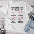 Annonce Grossesse Idée Cadeau Bientôt Futur Papa Maman 2025 Raglan T-shirt Frauen Lustige Geschenke