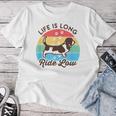 Basset Mama Papa Lustig Retrointage Niedlich Basset Hund T-shirt Frauen Lustige Geschenke