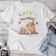 Cappy Birthday Capybara Lovers Girl Boy Happy Birthday Party Women T-shirt Funny Gifts