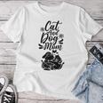 Cat And Dog Mom Dogs Lover Cats Mother Mommy Mama Mother's Women T-shirt Personalized Gifts