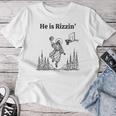 Easter Christian He Is Rizzin Basketball Jesus Women T-shirt Unique Gifts