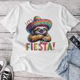 Let's Fiesta Sloth Cinco De Mayo Fiesta Mexican Women T-shirt Unique Gifts