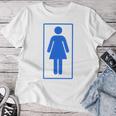 Toilet Sign Nerd Geek Graphic Women T-shirt Personalized Gifts