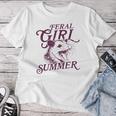 Girls Summer Vibes Feral Girl Summer Vacation Women T-shirt Unique Gifts