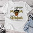 Goded Me Two Titles Mom Grandma Melanin Leopard Women T-shirt Personalized Gifts