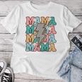 Groovy Mama Checkered Leopard Bolt Lightning Flower Mom Life Women T-shirt Funny Gifts