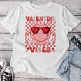 Groovy Valentine Vibes Valentines Day For Girl Womens Women T-shirt Unique Gifts
