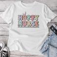 Hoppy Nurse Groovy Easter Day For Nurses & Easter Lovers Women T-shirt Unique Gifts