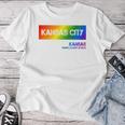 Kansas City Kansas Vintage Lgbtqai Rainbow Women T-shirt Funny Gifts